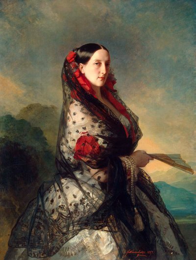 الدوقة الكبرى ماريا نيكولايفنا من روسيا ، 1857 بواسطة فرانز كزافييه وينترهالتر