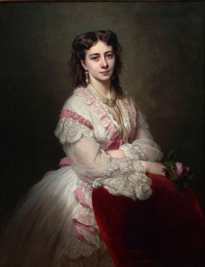 صورة للكونتيسة ماريا برانيكا 1843-1918 ، ولدت الأميرة صبيحة ، 1865 بواسطة فرانز كزافييه وينترهالتر