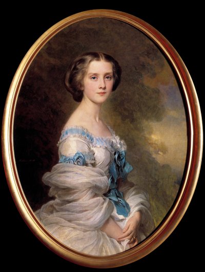 صورة لويز صوفي ميلاني رينوارد دي بوسيري ، الكونتيسة إدموند دي بورتاليس (1836-1914) لوحة زافير وينترهالتر (1806-1873) مجموعة خاصة 1857 بواسطة فرانز كزافييه وينترهالتر