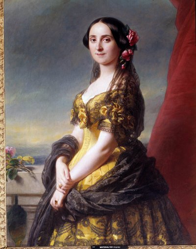 صورة مدام مانويل ، كونتيسة جراميدو لوحة لفرانز زافير وينترهالتر (1806-1873) بواسطة فرانز كزافييه وينترهالتر