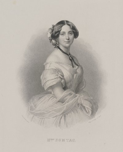 صورة لمغنية الأوبرا Henriette Sontag 1806-1854 ، ج. 1850. بواسطة فرانز كزافييه وينترهالتر