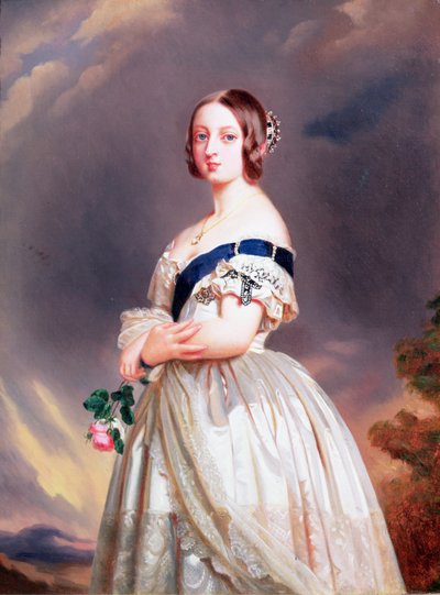 الملكة فيكتوريا (1819-1901) 1842 بواسطة فرانز كزافييه وينترهالتر