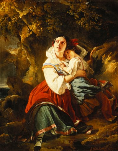 اقتراب العاصفة ، 1834 بواسطة فرانز كزافييه وينترهالتر