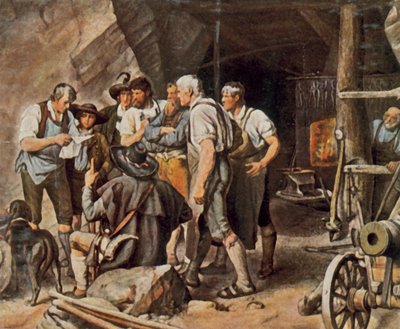 قبل الانتفاضة في تيرول بواسطة فرانز فون (بعد) Defregger