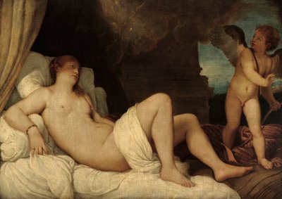 Danae ، نسخة بعد لوحة تيتيان في نابولي بواسطة فرانز فون لينباخ