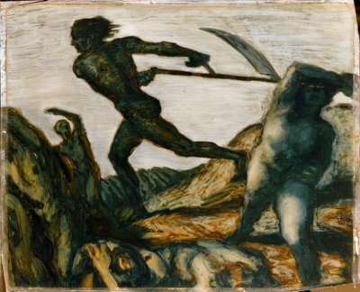 فرانز فون ستاك ، The Reaper - Painting ، حوالي عام 1923 بواسطة فرانز فون ستاك
