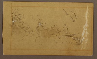 رسم، أسفل الجسر، نهر نياجرا، نيويورك، ربما عام 1858 بواسطة كنيسة فريدريك إدوين