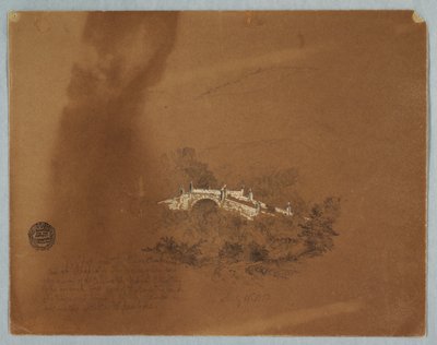 رسم، جسر فوق نهر كومبيما في إيباكيه، كولومبيا، 16 يوليو 1853 بواسطة كنيسة فريدريك إدوين