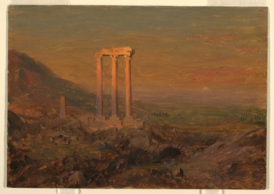 رسم، أطلال كلاسيكية، سوريا، مايو 1868 بواسطة كنيسة فريدريك إدوين