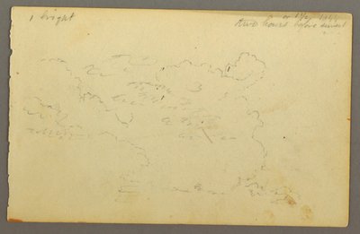 رسم، دراسة السحب، 1844 بواسطة كنيسة فريدريك إدوين