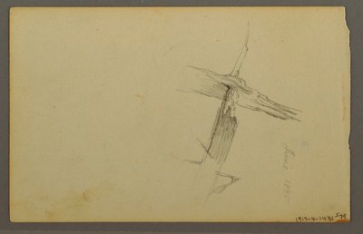 رسم، دراسة السحب، جانب التل، 1844 بواسطة كنيسة فريدريك إدوين