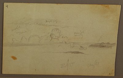 رسم، غيوم فوق سلسلة التلال، 1863 بواسطة كنيسة فريدريك إدوين
