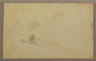 رسم، سماء ملبدة بالغيوم فوق الوادي، يوليو 1863 بواسطة كنيسة فريدريك إدوين