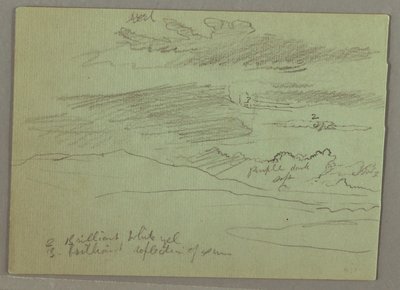 رسم، سماء ملبدة بالغيوم، 1871 بواسطة كنيسة فريدريك إدوين