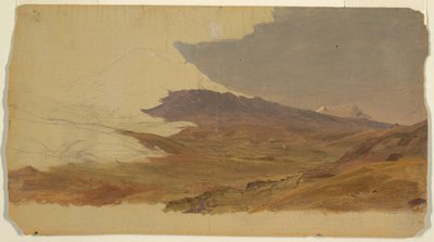 رسم، الإكوادور، جبل (ربما شيمبورازو)، 1853 بواسطة كنيسة فريدريك إدوين