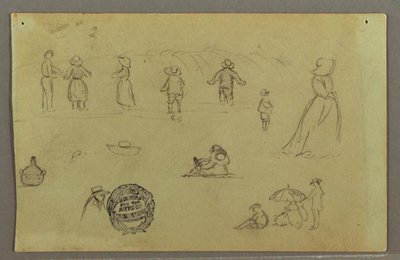 رسم، دراسات شكلية على الأمواج، ربما 1857-1857-58 بواسطة كنيسة فريدريك إدوين