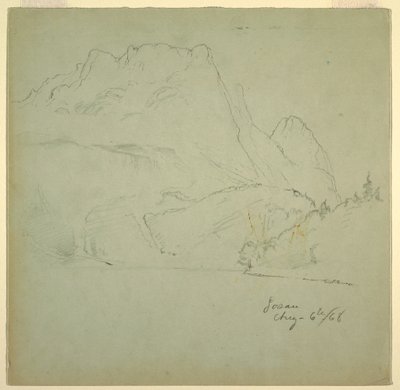 رسم، من إحدى بحيرات غوساو، سالزكاميرغوت، 6 أغسطس 1868 بواسطة كنيسة فريدريك إدوين
