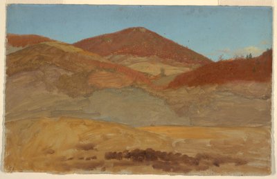 رسم، منظر طبيعي للتلال، الخريف، 1870-80 بواسطة كنيسة فريدريك إدوين