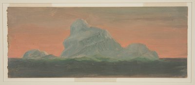 رسم، جبل جليدي مقابل سماء المساء، يونيو 1859 بواسطة كنيسة فريدريك إدوين