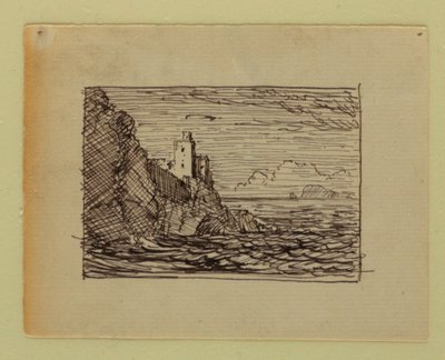 رسم، منظر طبيعي خيالي، حوالي عام 1850 بواسطة كنيسة فريدريك إدوين