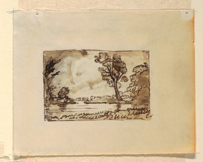 رسم، منظر طبيعي خيالي مع، حوالي 1870-1873 بواسطة كنيسة فريدريك إدوين