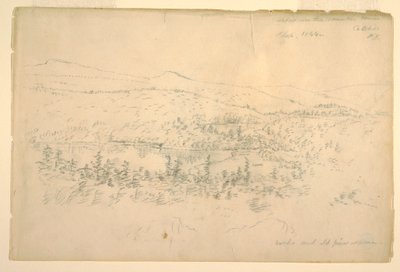 رسم، بحيرات بالقرب من المنزل الجبلي، سبتمبر 1844 بواسطة كنيسة فريدريك إدوين