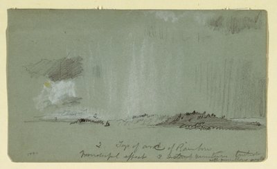 رسم، منظر طبيعي مع أمطار، 1860 بواسطة كنيسة فريدريك إدوين