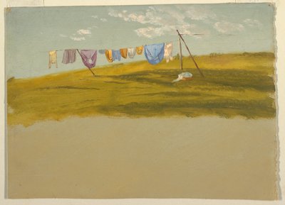 رسم، غسيل معلق ليجف، حوالي 1865-1865-75 بواسطة كنيسة فريدريك إدوين