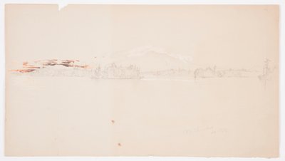 رسم، بحيرة ميلينوكيت، منظر لجبل كاتاهدين، سبتمبر 1878 بواسطة كنيسة فريدريك إدوين