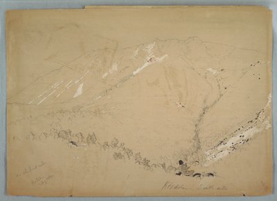 رسم، جبل كاتاهدين، يظهر من الجنوب، أغسطس 1852 بواسطة كنيسة فريدريك إدوين
