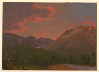 رسم، منظر طبيعي جبلي عند الغروب، 1865 بواسطة كنيسة فريدريك إدوين