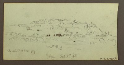 رسم، جبل يطل على الماء، فبراير 1868 على الأرجح بواسطة كنيسة فريدريك إدوين