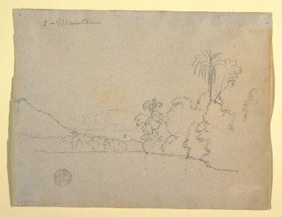 رسم، ضفة جبلية لخليج، أمريكا الجنوبية، 1853 بواسطة كنيسة فريدريك إدوين