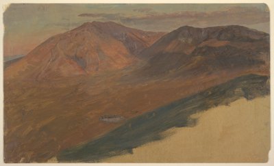 رسم، جبل كاتاهدين وتيرنر من مسافة بعيدة، 1860-1878 بواسطة كنيسة فريدريك إدوين