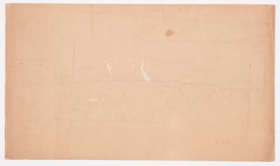 رسم، جبل كاتاهدين، من بحيرة كاتاهدين، مين، 1852 بواسطة كنيسة فريدريك إدوين