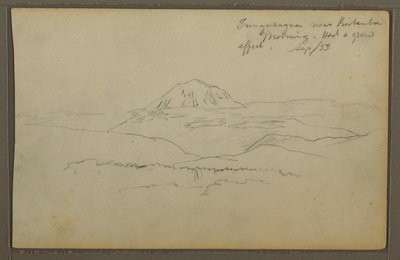 رسم، جبل تونغوراغوا، ريوبامبا، الإكوادور، سبتمبر 1853 بواسطة كنيسة فريدريك إدوين