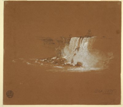رسم، شلالات نياجرا، أكتوبر 1856 بواسطة كنيسة فريدريك إدوين