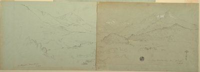 رسم، منظر بانورامي لمدينة أونتر شوناو، 1868 بواسطة كنيسة فريدريك إدوين
