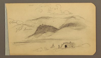 رسم، سهل، تل، بلدة؛ الوجه الخلفي: سلسلة جبال، 1889 بواسطة كنيسة فريدريك إدوين