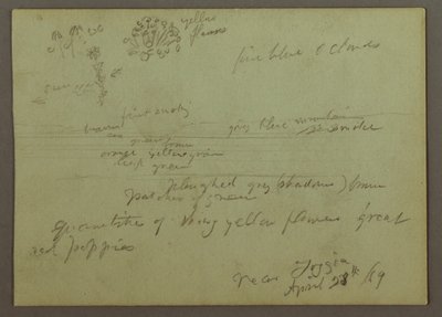 رسم، دراسة النباتات والمناظر الطبيعية، 28 أبريل، 1869 بواسطة كنيسة فريدريك إدوين