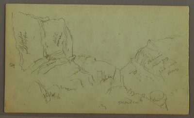 رسم، قمم جبال روكي ماونتنز، ربما عام 1868 بواسطة كنيسة فريدريك إدوين