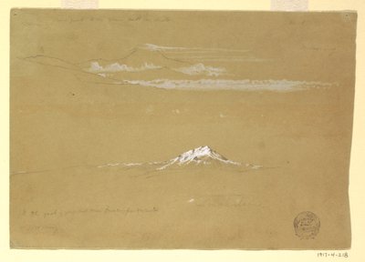 رسم، سينشولاغوا، الصباح، من معبد الشمس، كيتو، 24 يونيو، 1857 بواسطة كنيسة فريدريك إدوين