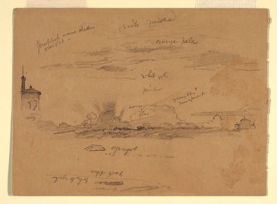 رسم، تخطيطات من روما، إيطاليا، نوفمبر 1868 بواسطة كنيسة فريدريك إدوين