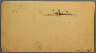 رسم، دراسة السماء فوق التلال، يونيو 1882 بواسطة كنيسة فريدريك إدوين