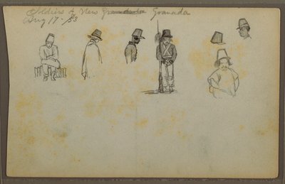 رسم، جنود جرانادا الجديدة، كولومبيا، 17 أغسطس 1853 بواسطة كنيسة فريدريك إدوين