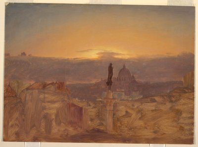 رسم، كاتدرائية القديس بطرس من البينسيو، روما، أواخر عام 1868 أو أوائل عام 1869 بواسطة كنيسة فريدريك إدوين