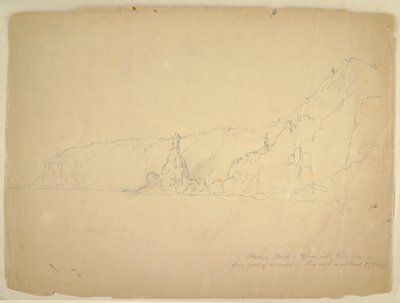 رسم، "صخرة التمثال"، سبتمبر 1851 بواسطة كنيسة فريدريك إدوين
