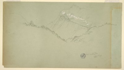 رسم، قمة واتزمان، بالقرب من بيرشتسغادن، 9 يوليو 1868 بواسطة كنيسة فريدريك إدوين