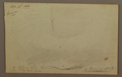 رسم، غروب الشمس خلف التلال (أورورا)، 1864 بواسطة كنيسة فريدريك إدوين