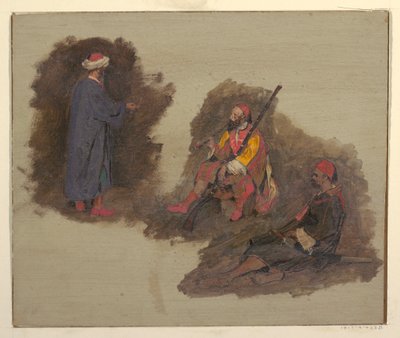 رسم، ثلاثة بدو، 1868-1869 بواسطة كنيسة فريدريك إدوين